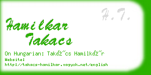 hamilkar takacs business card